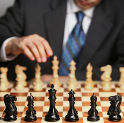 shallow focus photo of chess set
